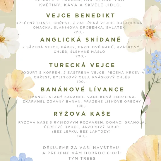 Dopolední Brunch ÚT - NE 